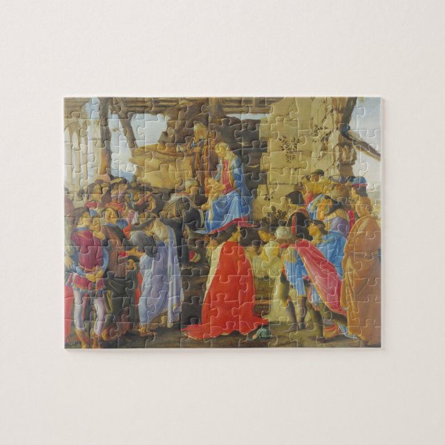 Verehrung der Magi durch Sandro Botticelli 1475 Puzzle (Horizontal)