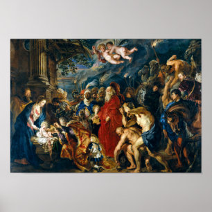 Verehrung der Magi   Peter Paul Rubens   Poster