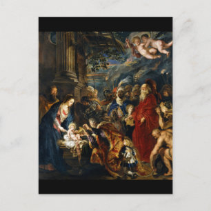 Verehrung der Magi Postkarte