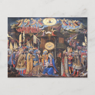 Verehrung der Magi Postkarte