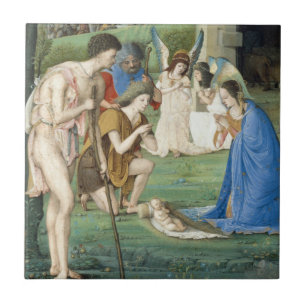 Verehrung der Schäfer, circa 1500 Fliese
