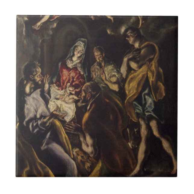 Verehrung der Schäfer Fliese (Vorderseite)