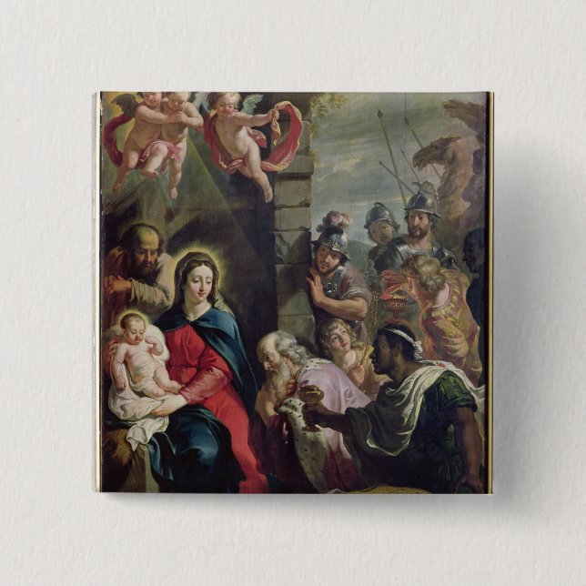 Verehrung der Weisen Button (Vorderseite)