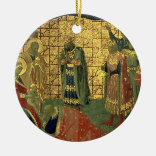 Verehrung der Weisen, Detail von einer Keramikornament