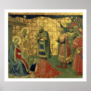 Verehrung der Weisen, Detail von einer Poster