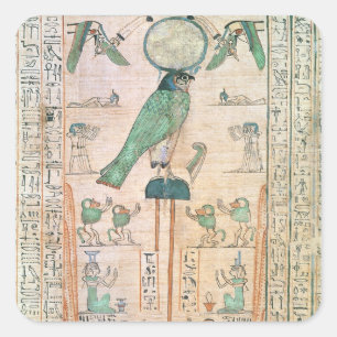 Verehrung des aufgehende Sonne Quadratischer Aufkleber