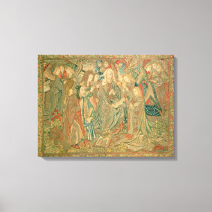 Verehrung des Christus-Kindes (Tapisserie) Leinwanddruck