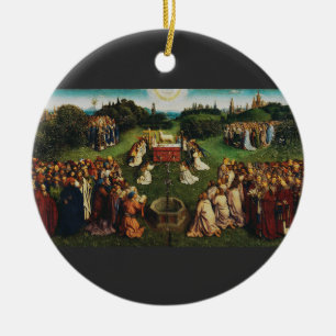 Verehrung des Lamms durch Jan van Eyck Keramik Ornament