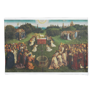 Verehrung des Lamms durch Jan van Eyck Kissenbezug