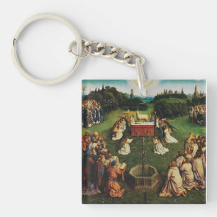 Verehrung des Lamms durch Jan van Eyck Schlüsselanhänger