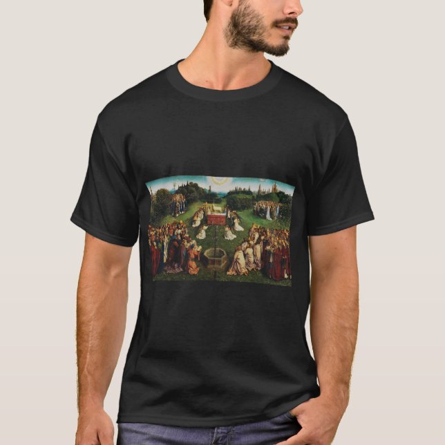 Verehrung des Lamms durch Jan van Eyck T-Shirt (Vorderseite)