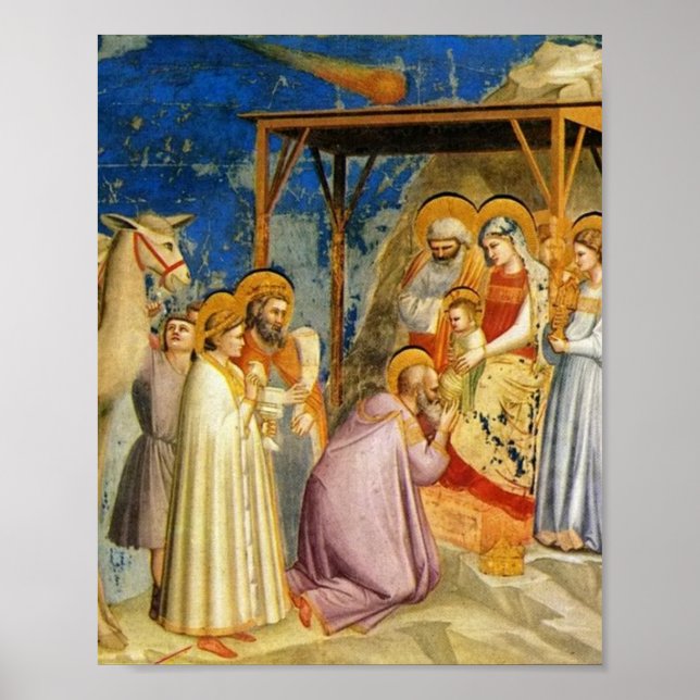 Verehrung des Magi 1305 Giotto Poster (Vorne)
