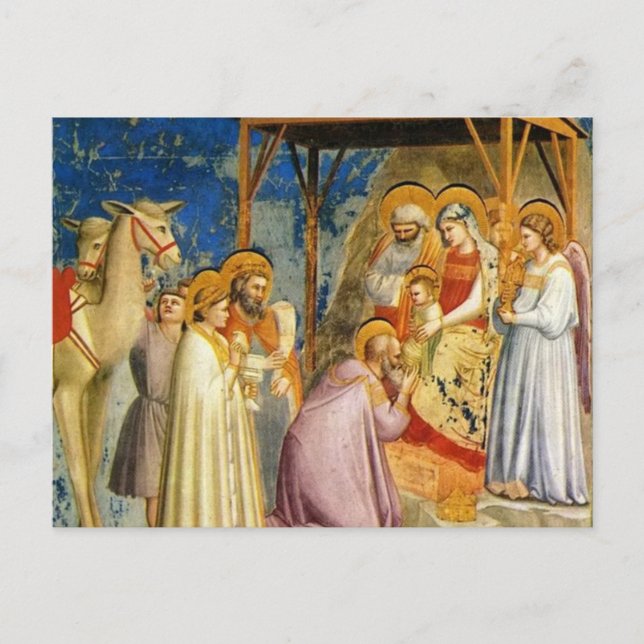 Verehrung des Magi 1305 Giotto Postkarte (Vorderseite)