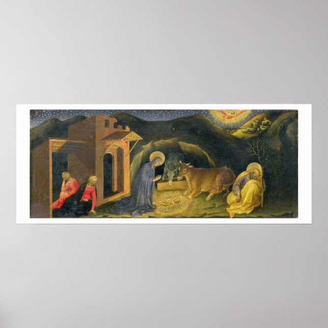 Verehrung des Magi Altarpiece; links Handpredel Poster (Vorne)