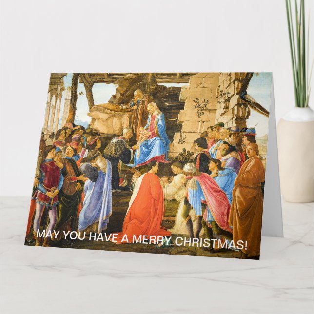 Verehrung des Magi Sandro Botticelli 1475-1476 Karte (Vorderseite)