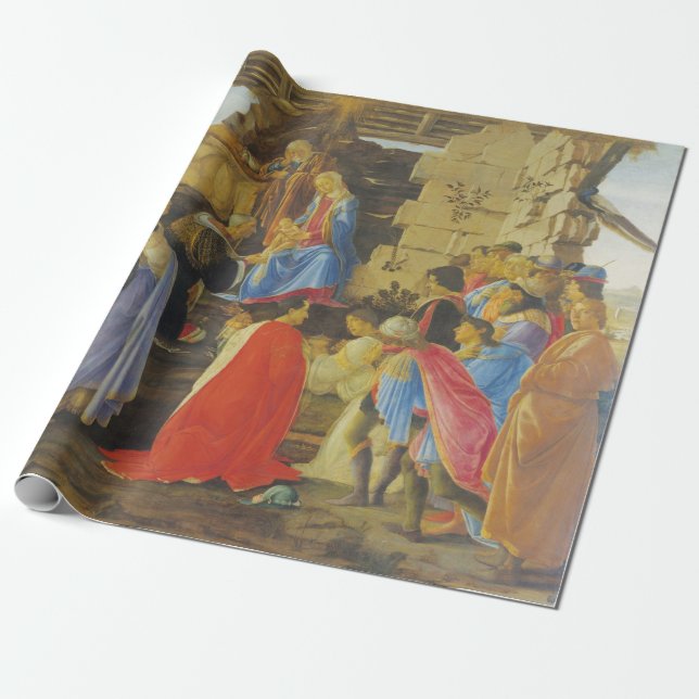 Verehrung des Magis durch Sandro Botticelli 1475 Geschenkpapier (Ungerollt)