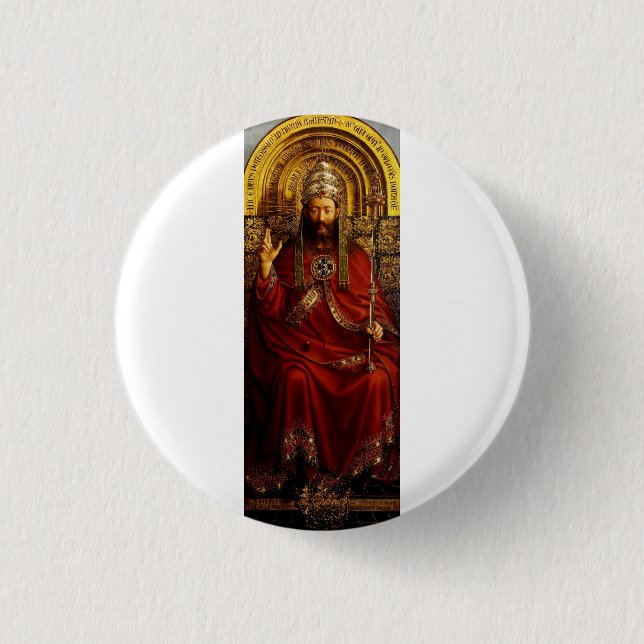 Verehrung des Mystischen Lamms durch Jan van Eyck Button (Vorderseite)