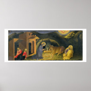 Verehrung des WeisenAltarpiece; links Handpredel Poster