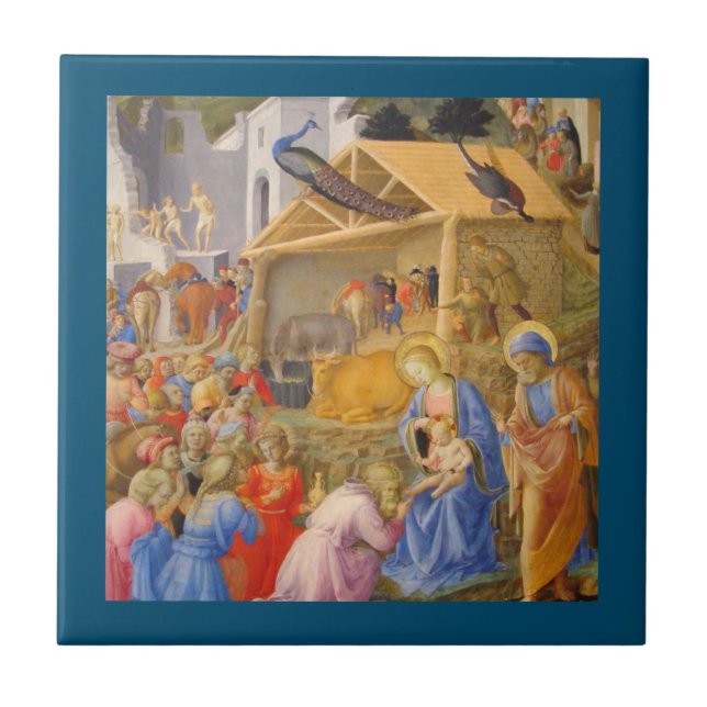 Verehrung von Magi Fra Angelico Fliese (Vorderseite)