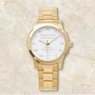 Verehrungswürdiger Meister Freimaurer Loge Armbanduhr