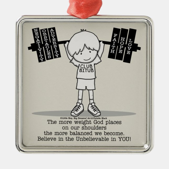 Verein BITUB- balanciert Ornament Aus Metall (Vorne)