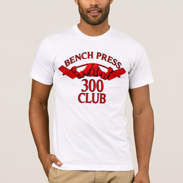 Verein-Rot des Bankdrücken-300 T-Shirt (Vorderseite)