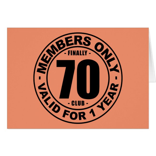 Verein schließlich 70 (Vorderseite (Horizontal))