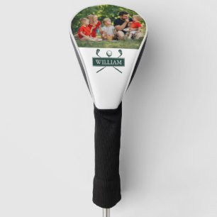 Vereine und Ball mit individuellem Namen Smaragdgr Golf Headcover