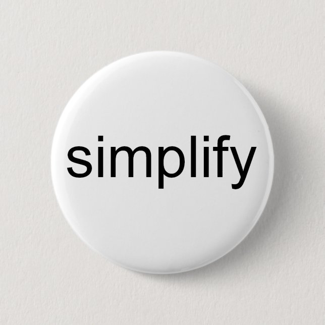 Vereinfachen Button (Vorderseite)