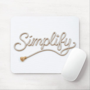 Vereinfachen Sie das Seiltext Mousepad