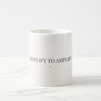 Vereinfachen um zu verstärken Minimalistische Tass Kaffeetasse