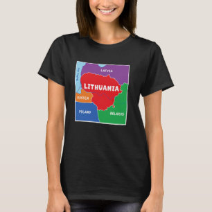 vereinfachte Farbkarte für Litauen, Nachbarland C T-Shirt