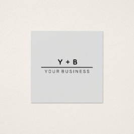 Vereinfachte + Intimen - Logo-Merkkarte