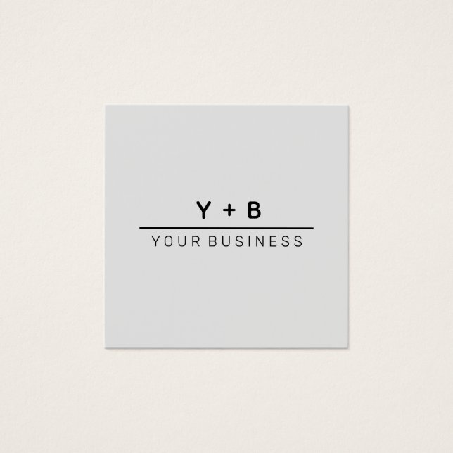 Vereinfachte + Intimen - Logo-Merkkarte (Vorderseite)