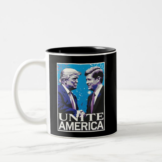 Vereinigen Amerika Iconic Trump Zweifarbige Tasse (Links)