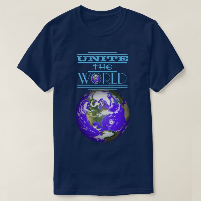 Vereinigen Sie die Welt T-Shirt (Design vorne)
