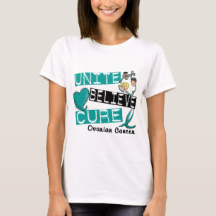 VEREINIGEN Sie GLAUBEN HEILUNG Eierstockkrebs T-Shirt