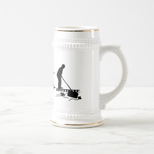 Vereinigen Sie Mann-Pool-Typgeschenke für Bierglas (Rechts)