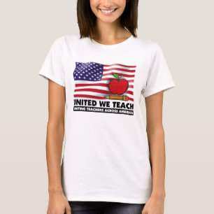 VEREINIGT WIR TEACH™ Damen-lange Hülse (angepasst) T-Shirt