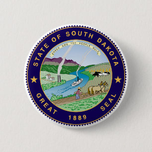 vereinigte Amerika-Republik South- DakotaStaat Button