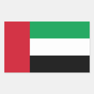 Vereinigte Arabische Emirate/Emirienflagge Rechteckiger Aufkleber