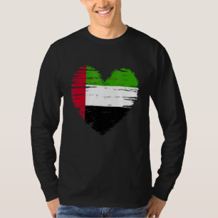 Vereinigte Arabische Emirate Heart Emirati Flag Em T-Shirt