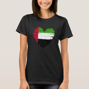 Vereinigte Arabische Emirate Heart Emirati Flag Em T-Shirt