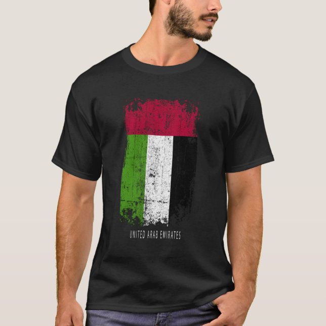 Vereinigte Arabische Emirate Länderflagge Vereinig T-Shirt (Vorderseite)