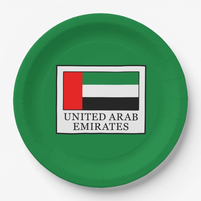 Vereinigte Arabische Emirate Pappteller (Vorderseite)