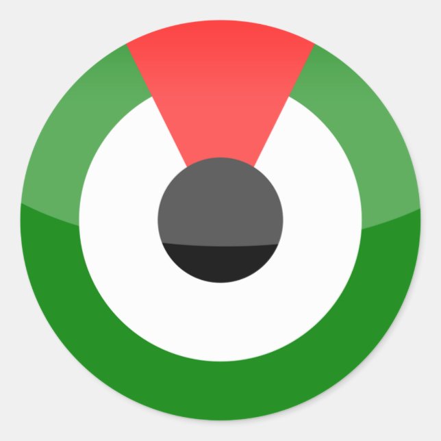 Vereinigte Arabische Emirate Runder Aufkleber (Vorderseite)