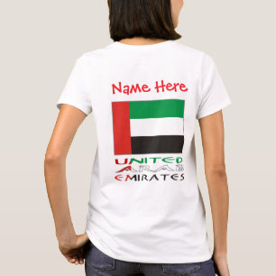 Vereinigte Arabische Emirate UAE-Flagge Rot Person T-Shirt