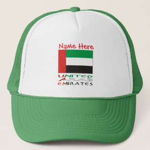 Vereinigte Arabische Emirate UAE-Flagge Rot Person Truckerkappe