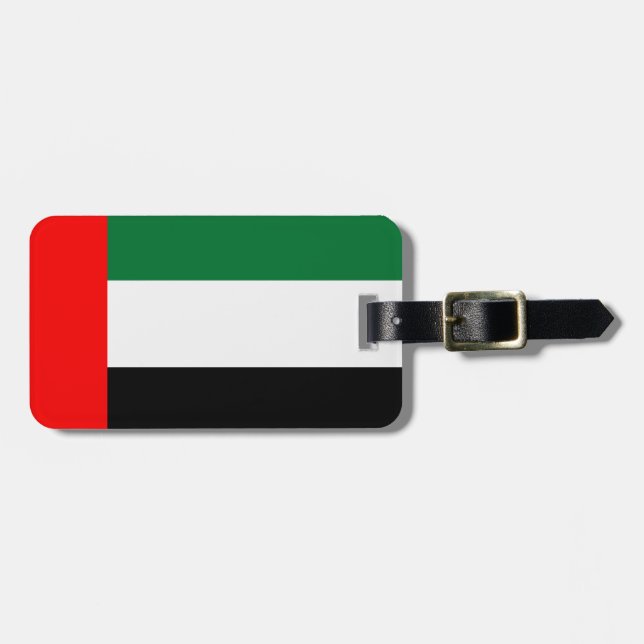 Vereinigte Arabische Emirate VAE Gepäckanhänger (Vorderseite horizontal)