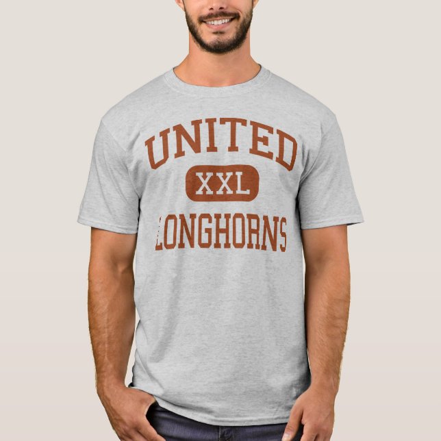 Vereinigte - Longhorns - Highschool - Laredo Texas T-Shirt (Vorderseite)